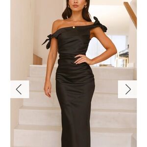 Elegant Black Off-Shoulder Dress